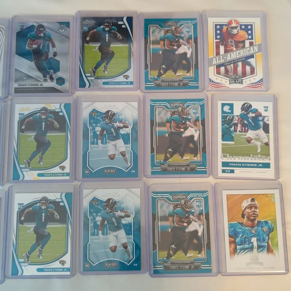 Travis Etienne 27 Rookie Card Lot Jacksonville Jaguars